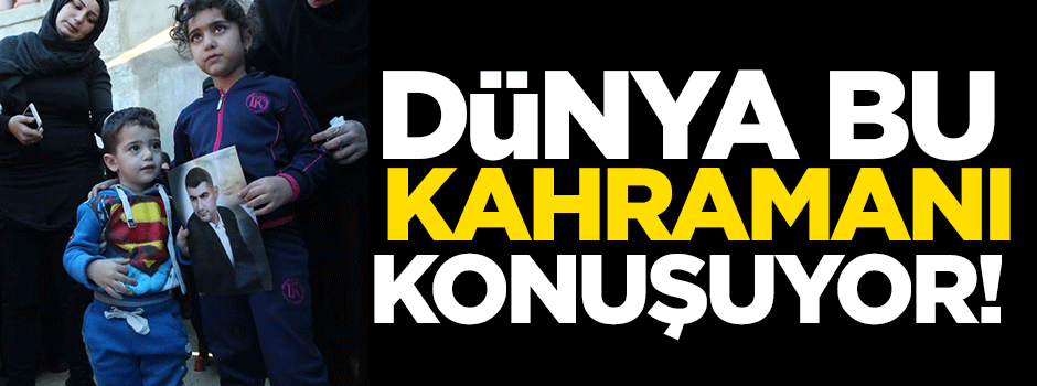 Canlı bombanın üzerine atlayan adam!