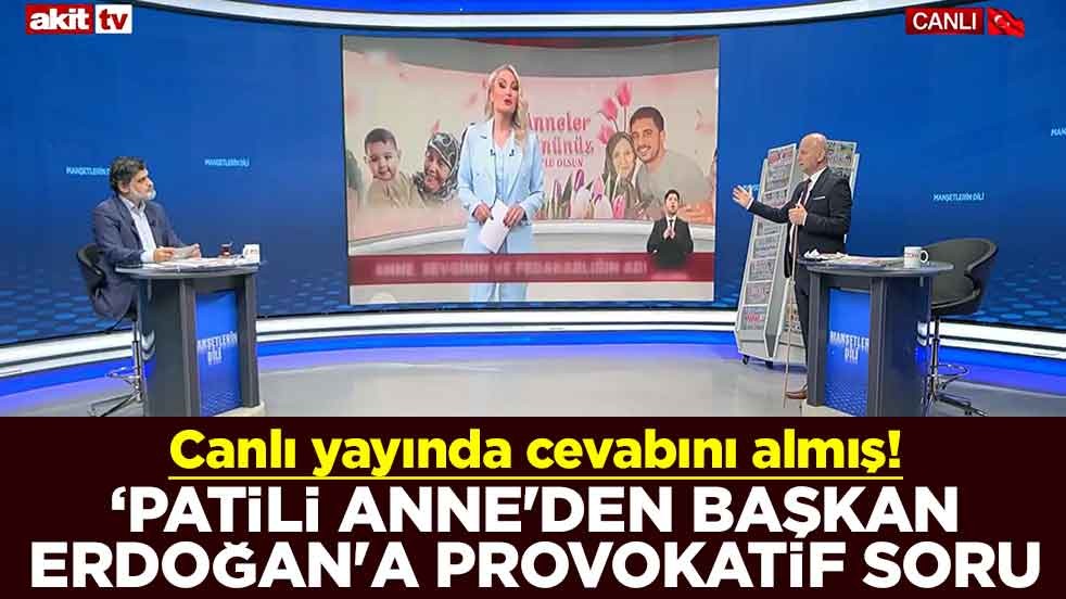 Canlı yayında cevabını almış! ‘Patili anne'den Başkan Erdoğan'a provokatif soru
