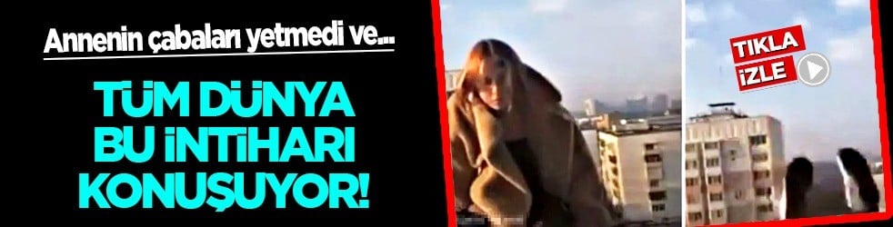 Canlı yayında Genç kadın saniyeler içinde intihar etti