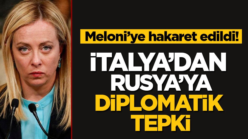Canlı yayında Meloni’ye hakaret edildi! İtalya’dan Rusya’ya diplomatik tepki