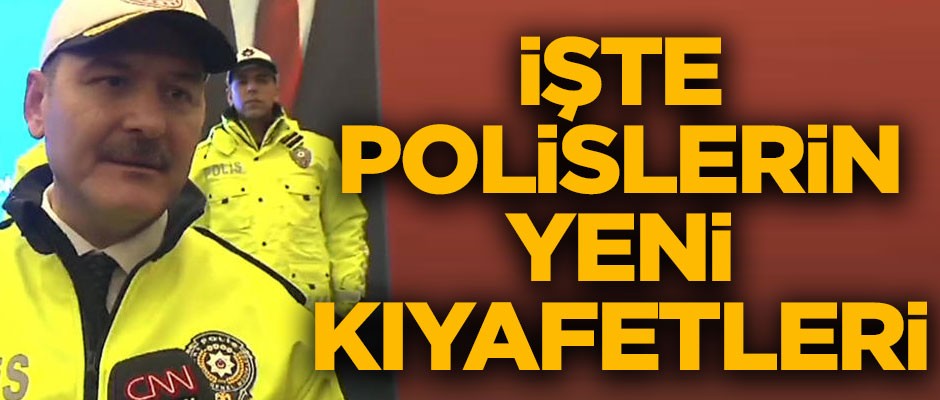Canlı yayında tanıtıldı! İşte yeni polis kıyafetleri