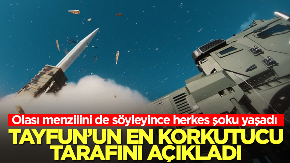 Canlı yayında Tayfun Balistik Füzesi'nin korkutucu tarafını açıkladı! Olası menzilini de söyleyince herkes şoku yaşadı