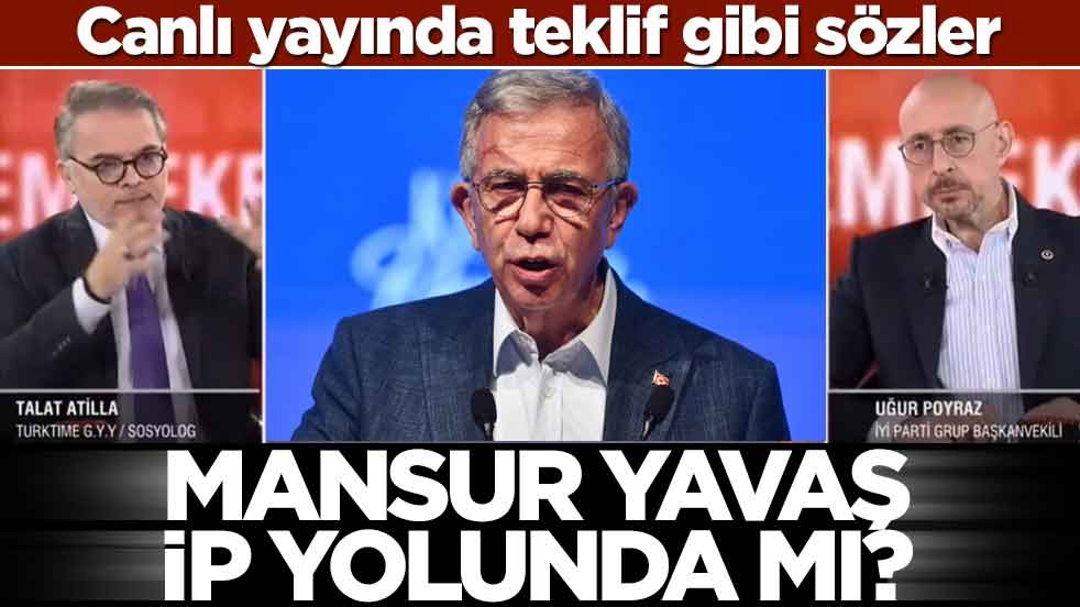 Canlı yayında teklif gibi sözler! Mansur Yavaş İP yolunda mı?