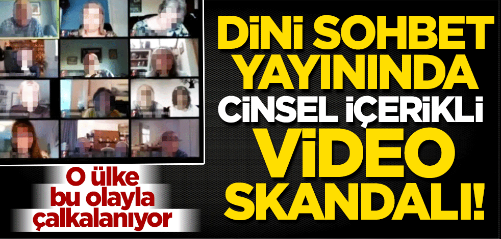 Canlı yayınlandı! Dini sohbette 'cinsel içerikli' film skandalı