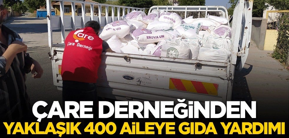 Çare Derneği’nden yaklaşık 400 aileye gıda yardımı