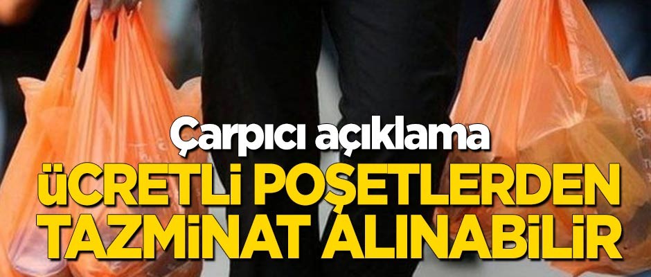 Çarpıcı açıklama! "Vatandaş ücretli poşetten tazminat kazanabilir"