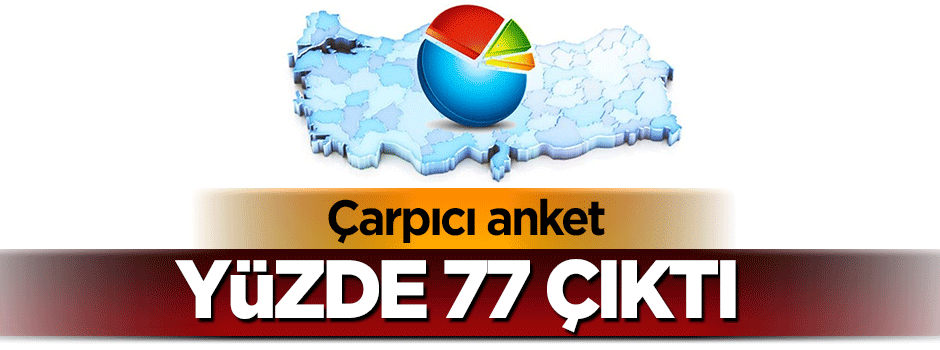 Çarpıcı anket sonucu! Yüzde 77 çıktı