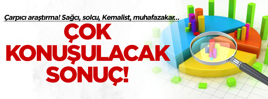 Çarpıcı araştırma! Sağcı, solcu, Kemalist, muhafazakar… Çok konuşulacak sonuç
