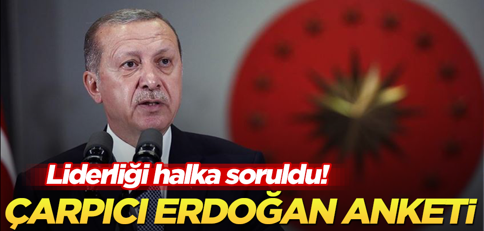Çarpıcı Erdoğan anketi! İşte flaş ayrıntılar…