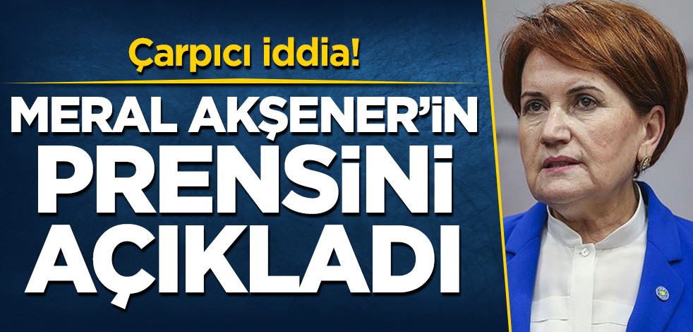 Çarpıcı iddia! Meral Akşener'in prensini açıkladı