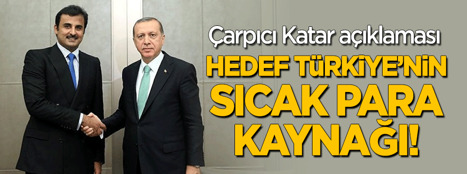 Çarpıcı 'Katar' açıklaması: Asıl amaç Türkiye'nin sıcak para kaynağı!
