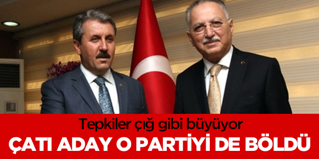 Çatı aday BBP'yi de böldü