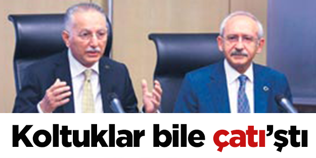 Çatı ile koltuklar bile çatı'ştı