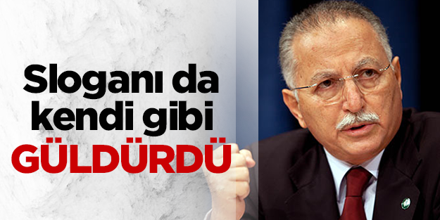 Çatının sloganı: Ekmek için Ekmeleddin