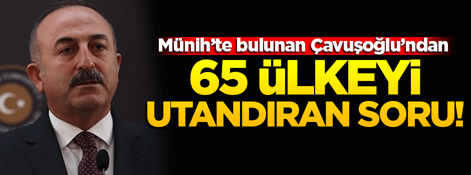 Çavuşoğlu: 65 ülke DAEŞ'i yenecek güçte değil mi?