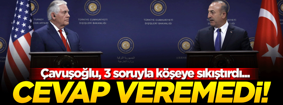 Çavuşoğlu, ABD Dışişleri başkanını terletti!