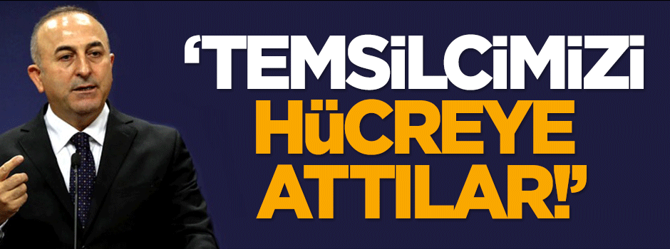 Çavuşoğlu: Temsilcimizi hücreye attılar