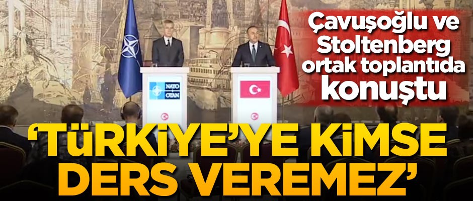 Çavuşoğlu ve Stoltenberg'ten harekat açıklaması