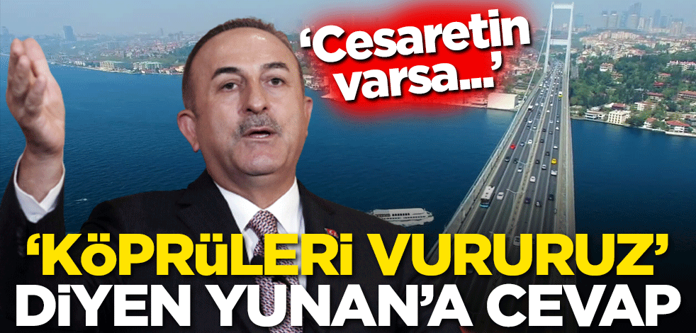 Çavuşoğlu'ndan "Köprüleri vururuz" tehdidinde bulunan emekli Yunan komutana cevap