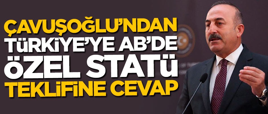 Çavuşoğlu'ndan "Türkiye'ye AB'de özel statü" teklifine cevap
