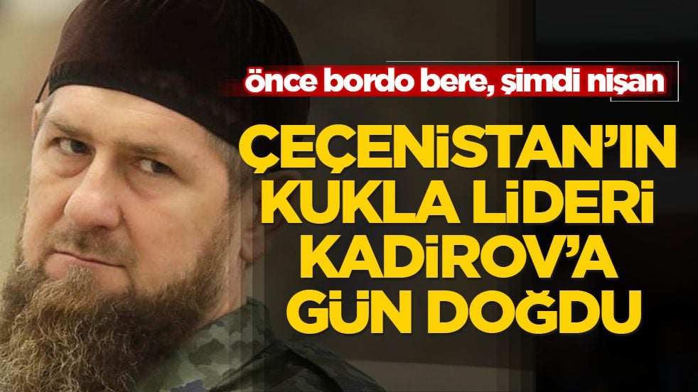 Çeçenistan’ın kukla lideri Kadirov’a gün doğdu! Önce bordo bere, şimdi nişan