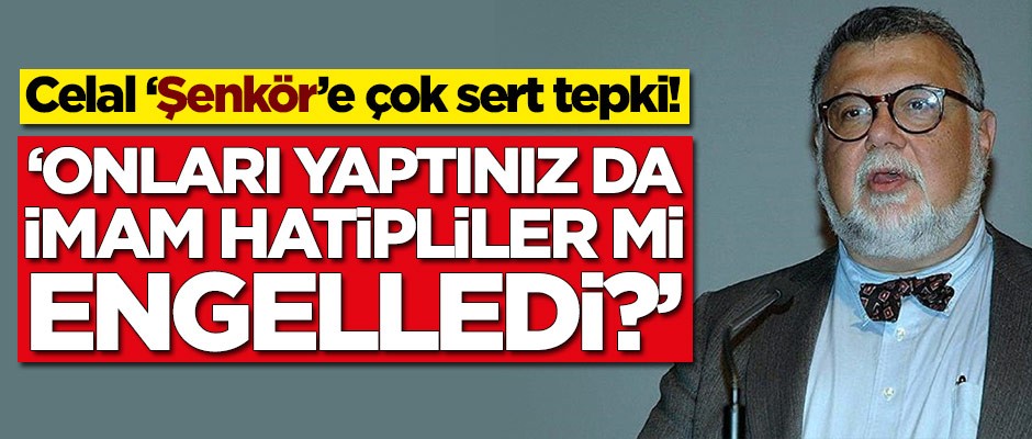Celal Şengör'e çok sert tepki! 'Onları yaptınız da İmam Hatipliler mi engelledi?'