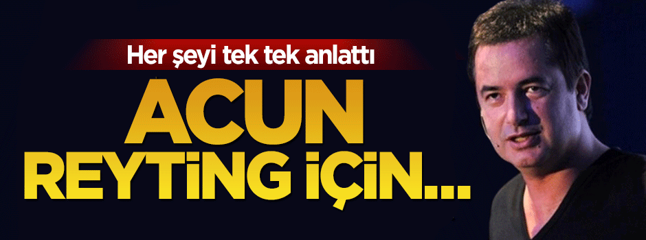 Cem Adrian: Acun reyting için her şeyi ortaya döktü