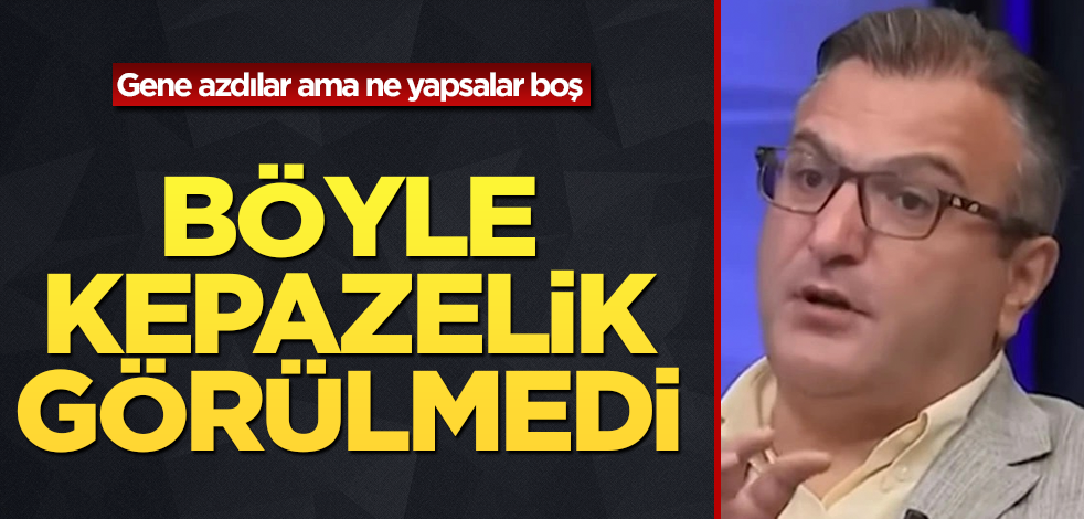 Cem Küçük ağzına geleni söyledi: Gene azdılar ama ne yapsalar boş
