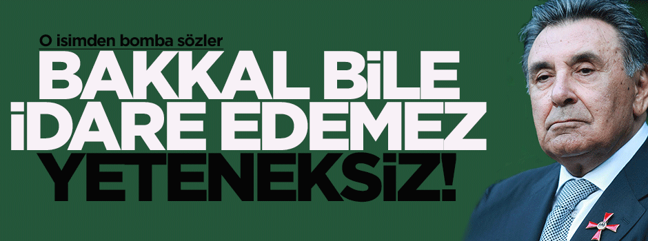 Cem Küçük: Bakkal bile idare edemeyecek yeteneksizlikte...