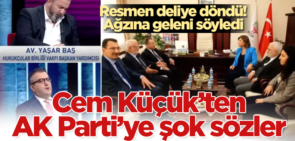Cem Küçük'ten AK Parti'ye şok sözler! Resmen deliye döndü, ağzına geleni söyledi