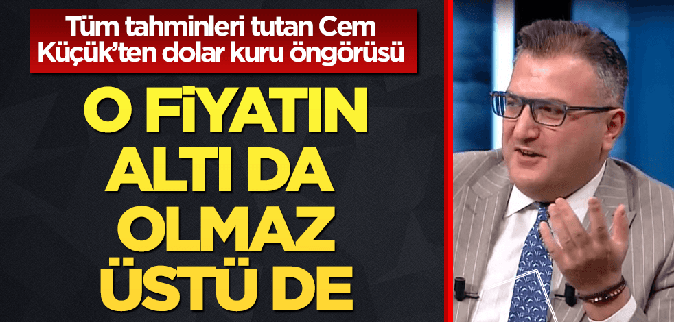 Cem Küçük'ten bomba dolar yazısı