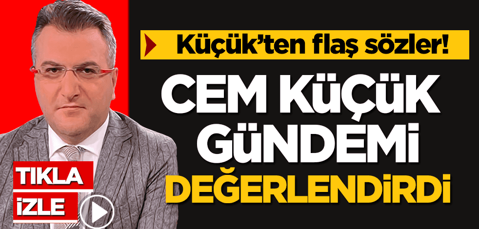 Cem Küçük'ten yeniakit.com.tr'ye flaş açıklamalar