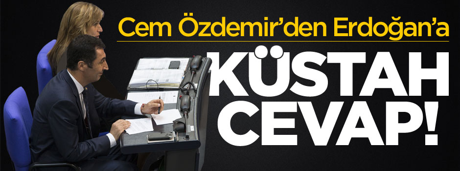 Cem Özdemir'den Erdoğan'a küstah cevap