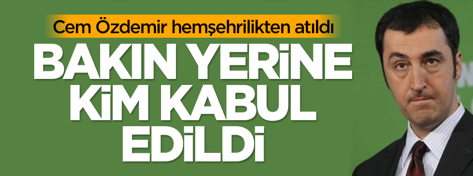 Cem Özdemir'e soğuk duş!