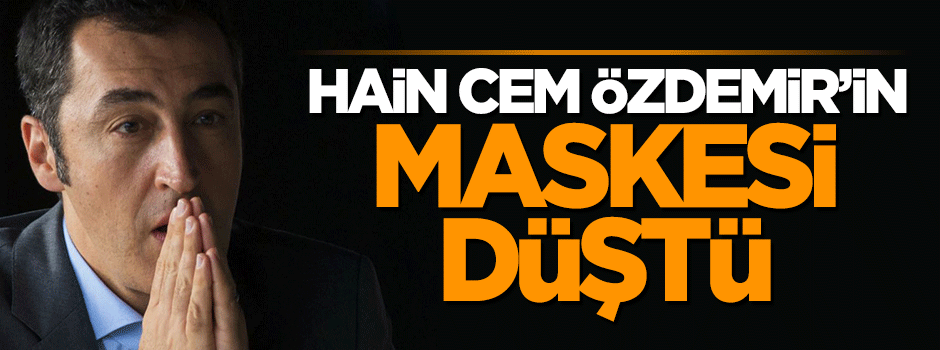Cem Özdemir'in maskesi düştü
