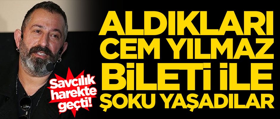 Cem Yılmaz bileti ile dolandırıcılık! Savcılık harekete geçti