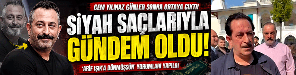 Cem Yılmaz günler sonra ortaya çıktı! Siyah saçlarıyla görenleri şaşırttı