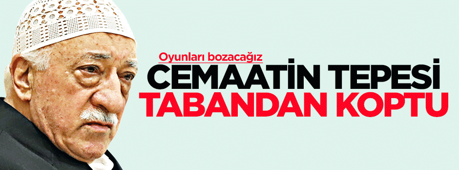 Cemaatin tepesi tabandan koptu