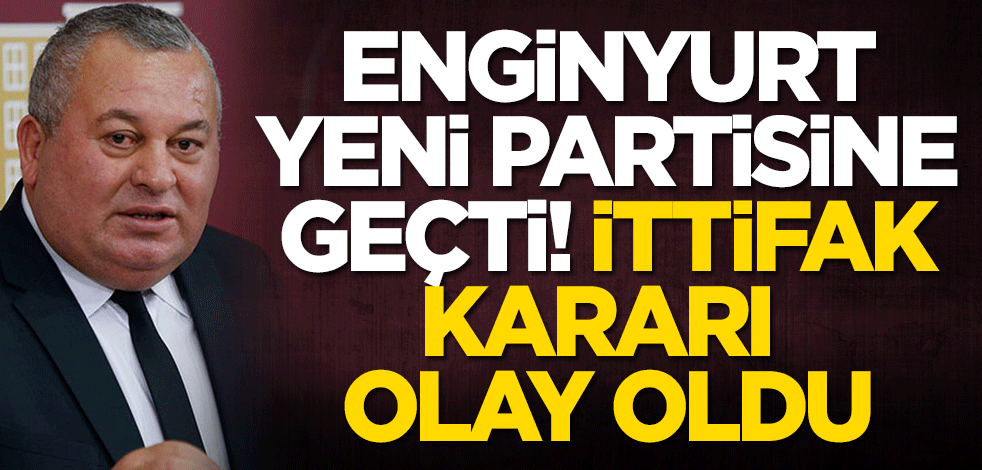Cemal Enginyurt DP'ye geçti! İttifak kararı olay oldu