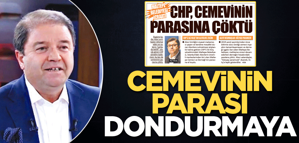 Cemevinin parası dondurmaya