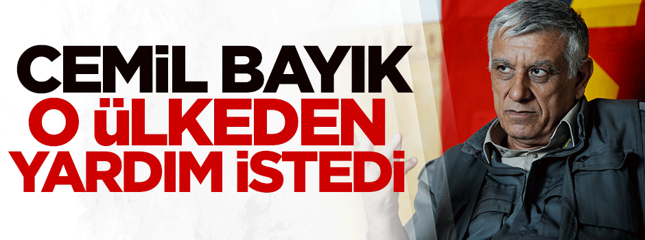 Cemil Bayık ABD'den yardım istedi