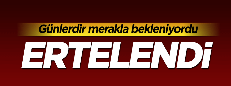 Cenevre görüşmeleri ertelendi