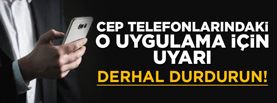 Cep telefonlarındaki rehber uygulamalar için uyarı: Derhal durdurun