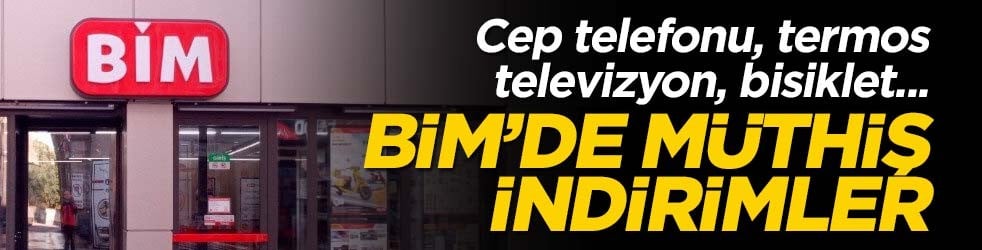Cep telefonu, termos, televizyon, bisiklet... BİM'de müthiş indirimler! 3 Temmuz 2026 BİM Aktüel Kataloğu