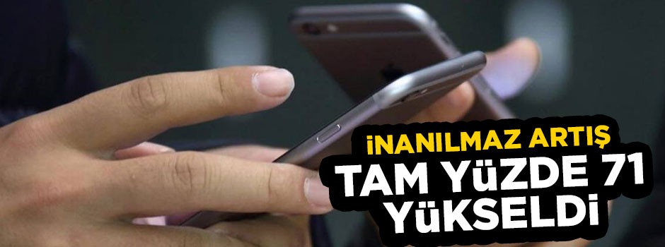 Cepte internet kullanımında inanılmaz artış