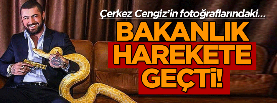 Çerkez Cengiz’in fotoğraflarındaki… Bakanlık harekete geçti!