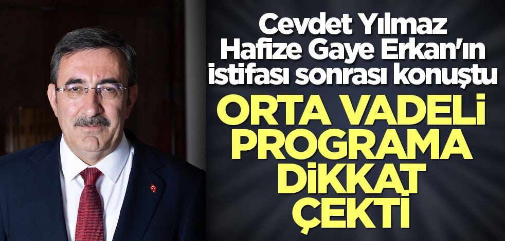 Cevdet Yılmaz orta vadeli programa dikkat çekti