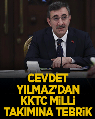Cevdet Yılmaz zafer kazanan KKTC milli takımını tebrik etti