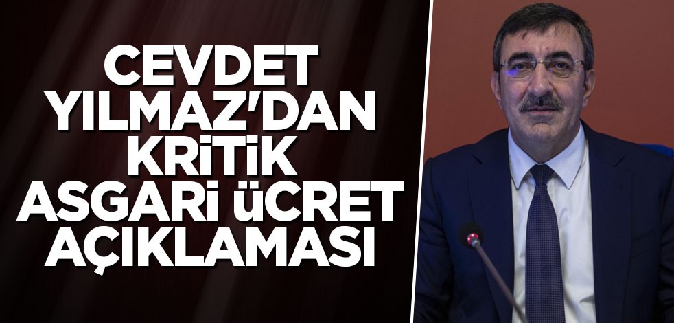 Cevdet Yılmaz'dan kritik asgari ücret açıklaması
