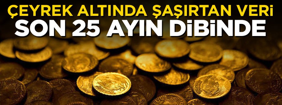 Çeyrek altının fiyatı yükselince üretim azaldı